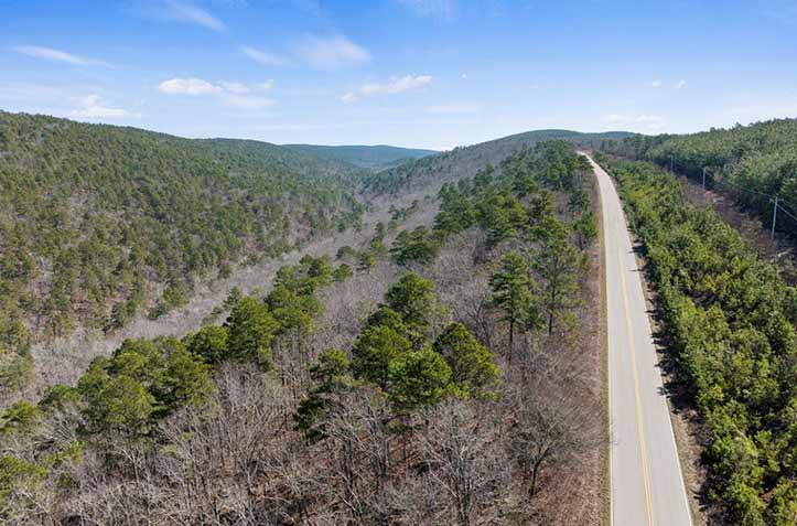 Kiamichi Mountain landscape at The Preserve at Boktuklo Mountain Oklahoma
